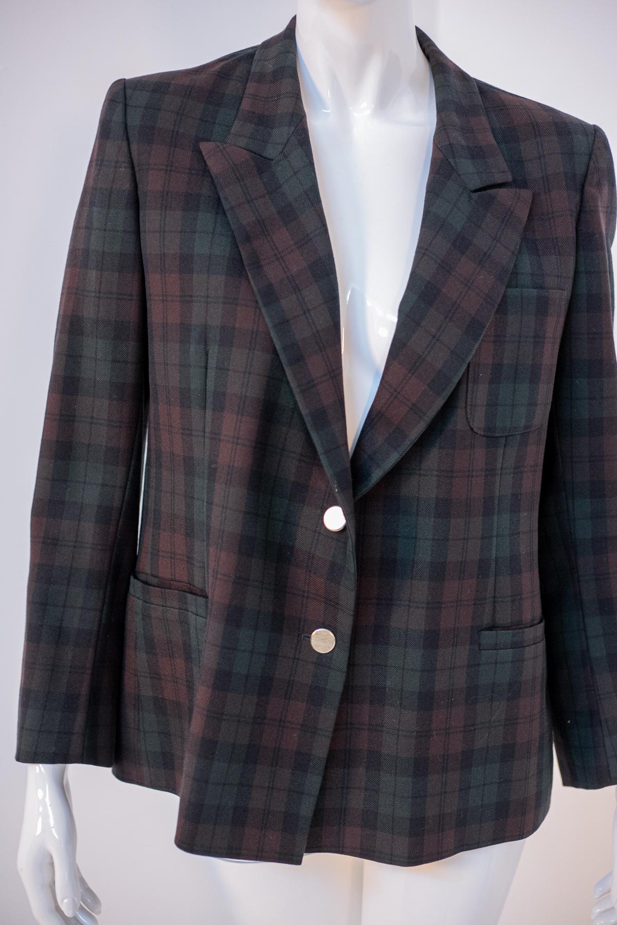 Vintage Scottish Wool Blazer In Good Condition For Sale In Milano, IT