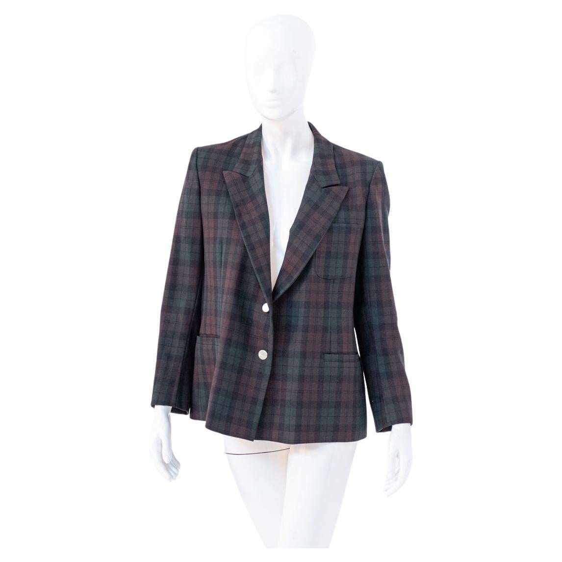 Vintage Scottish Wool Blazer For Sale