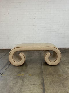 Vintage Scroll Bench