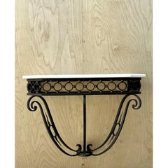 Vintage Scrolled Iron Wall Console