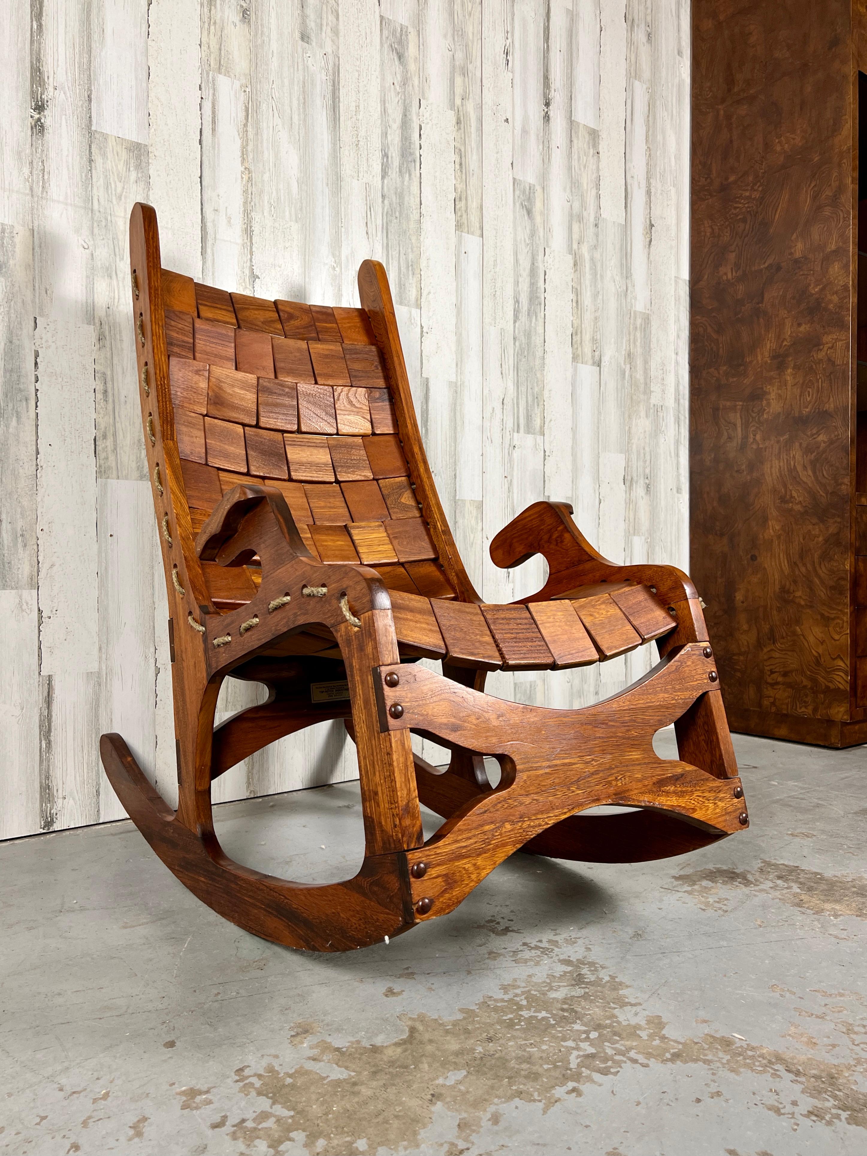 horseshoe rocking chair