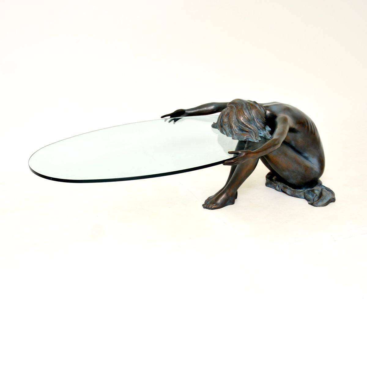 Table basse vintage en bronze sculptural Bon état - En vente à London, GB