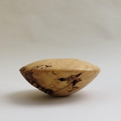 Vintage Sculptural Burr Oak Pot Bowl by Mike Scott 'Chai'