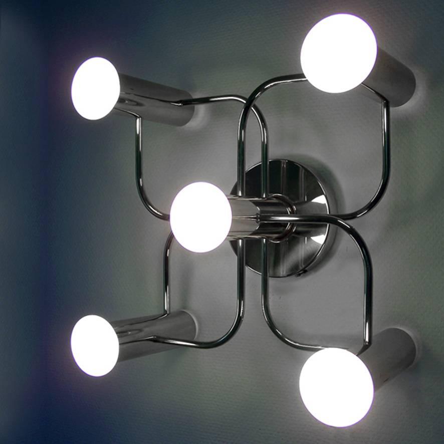 20th Century Vintage Sculptural Ceiling or Wall Light Flushmount Chandelier, 1960s For Sale