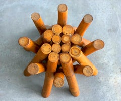Vintage Sculptural Cluster Bamboo Rattan Cocktail Table by Antonio Budji Layug