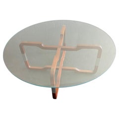 Brown Saltman Sculptural Coffee Table