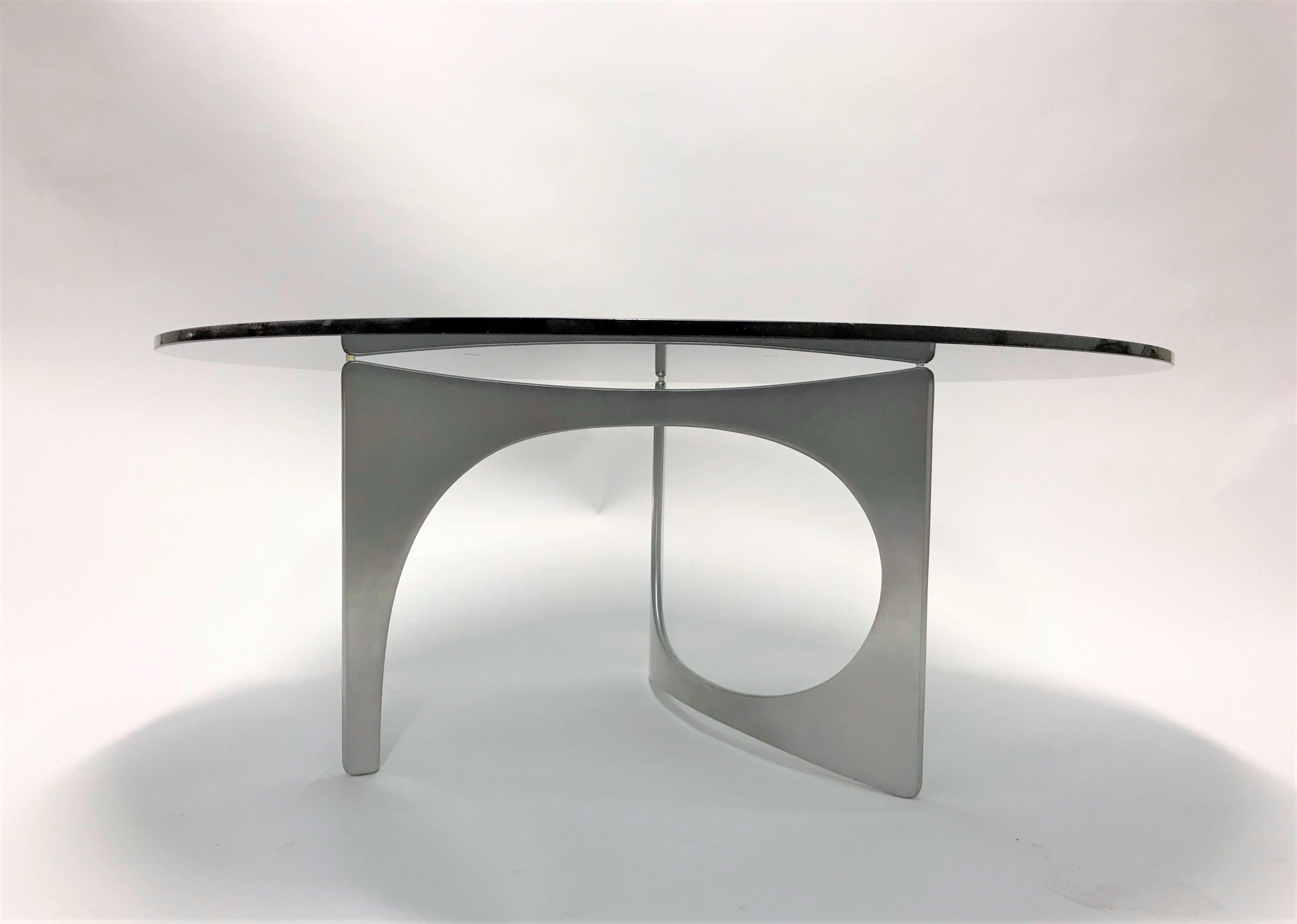 Mid-20th Century Vintage Sculptural Coffee Table by Knut Hesterberg, 1960s