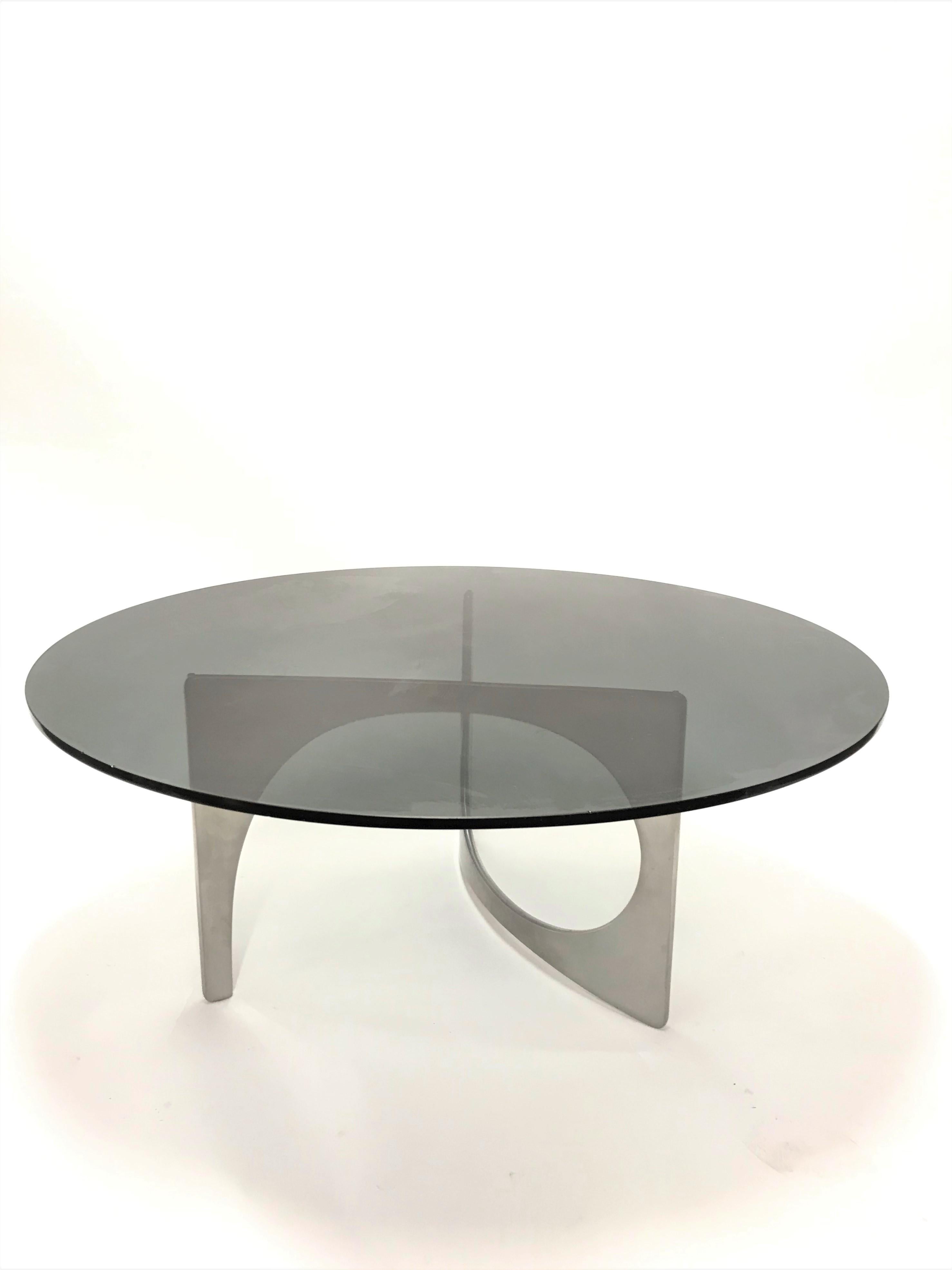 Aluminum Vintage Sculptural Coffee Table by Knut Hesterberg, 1960s