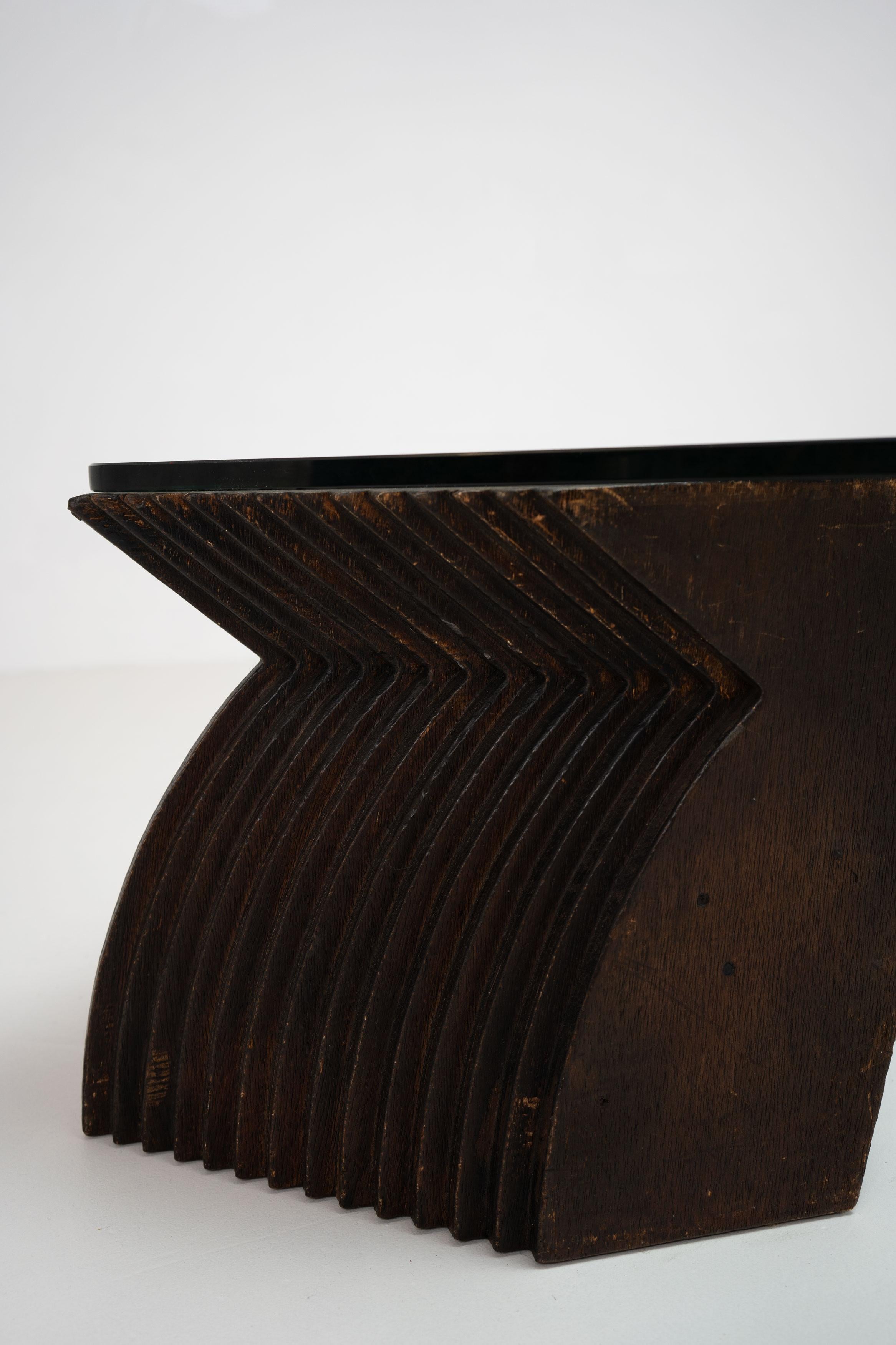 Unknown Vintage Sculptural Coffee Table For Sale
