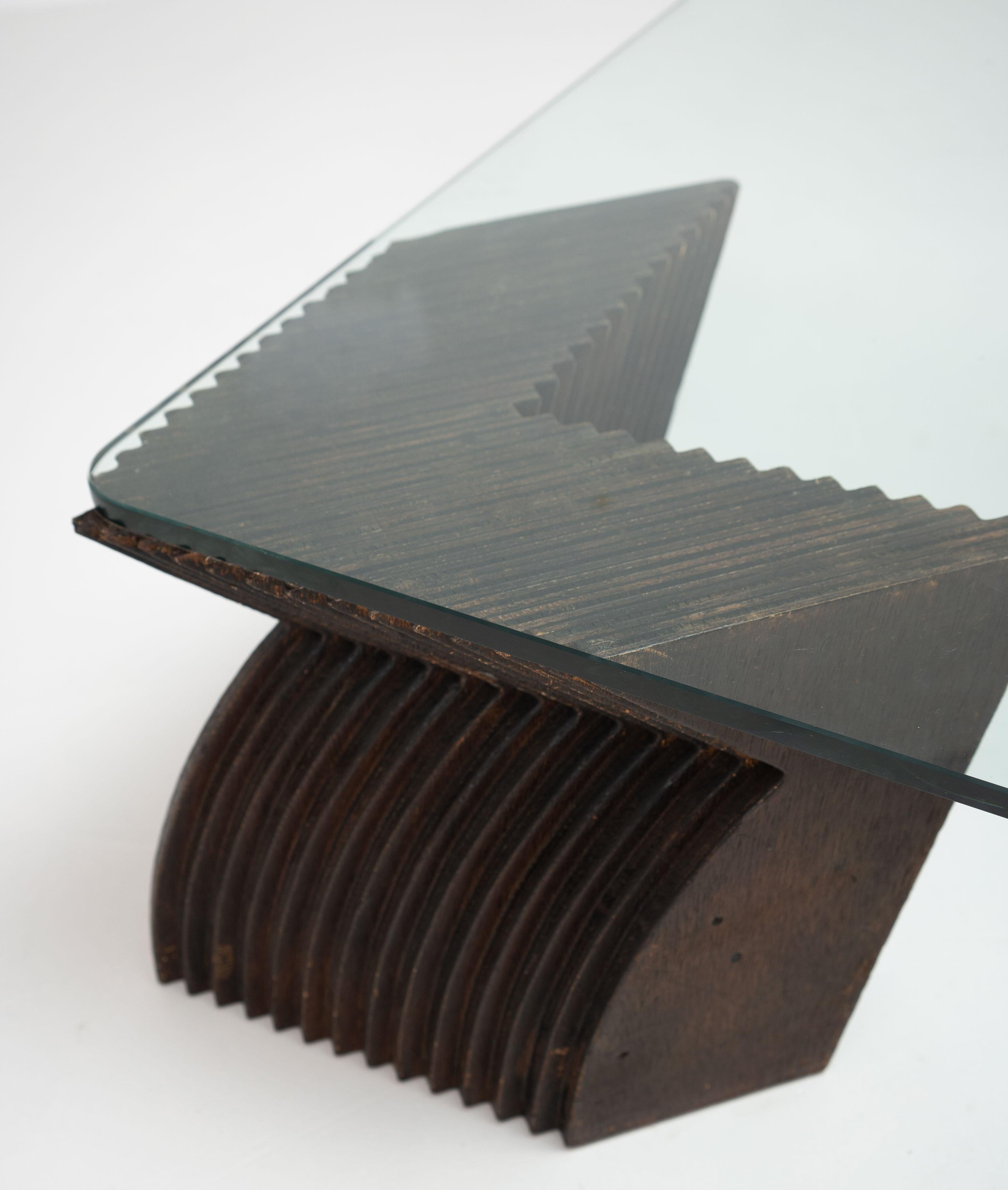 Late 20th Century Vintage Sculptural Coffee Table For Sale