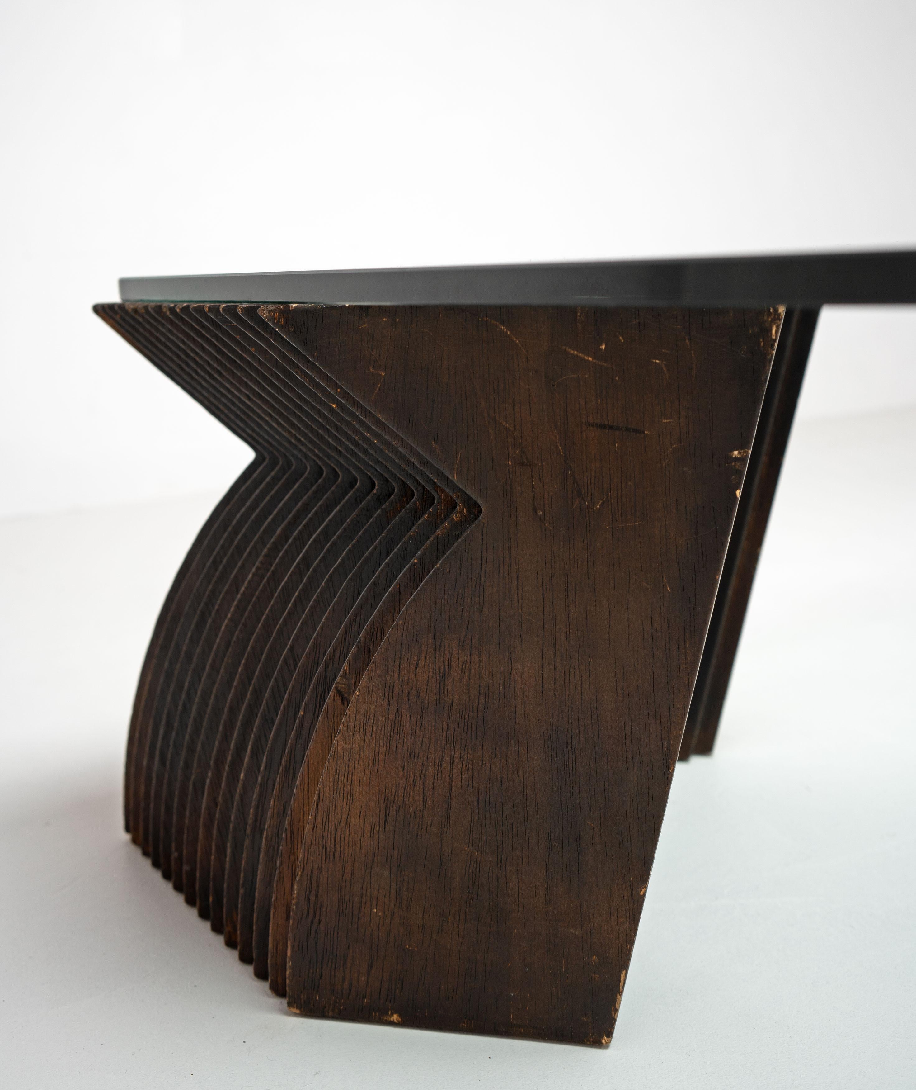 Table basse sculpturale vintage en vente 1