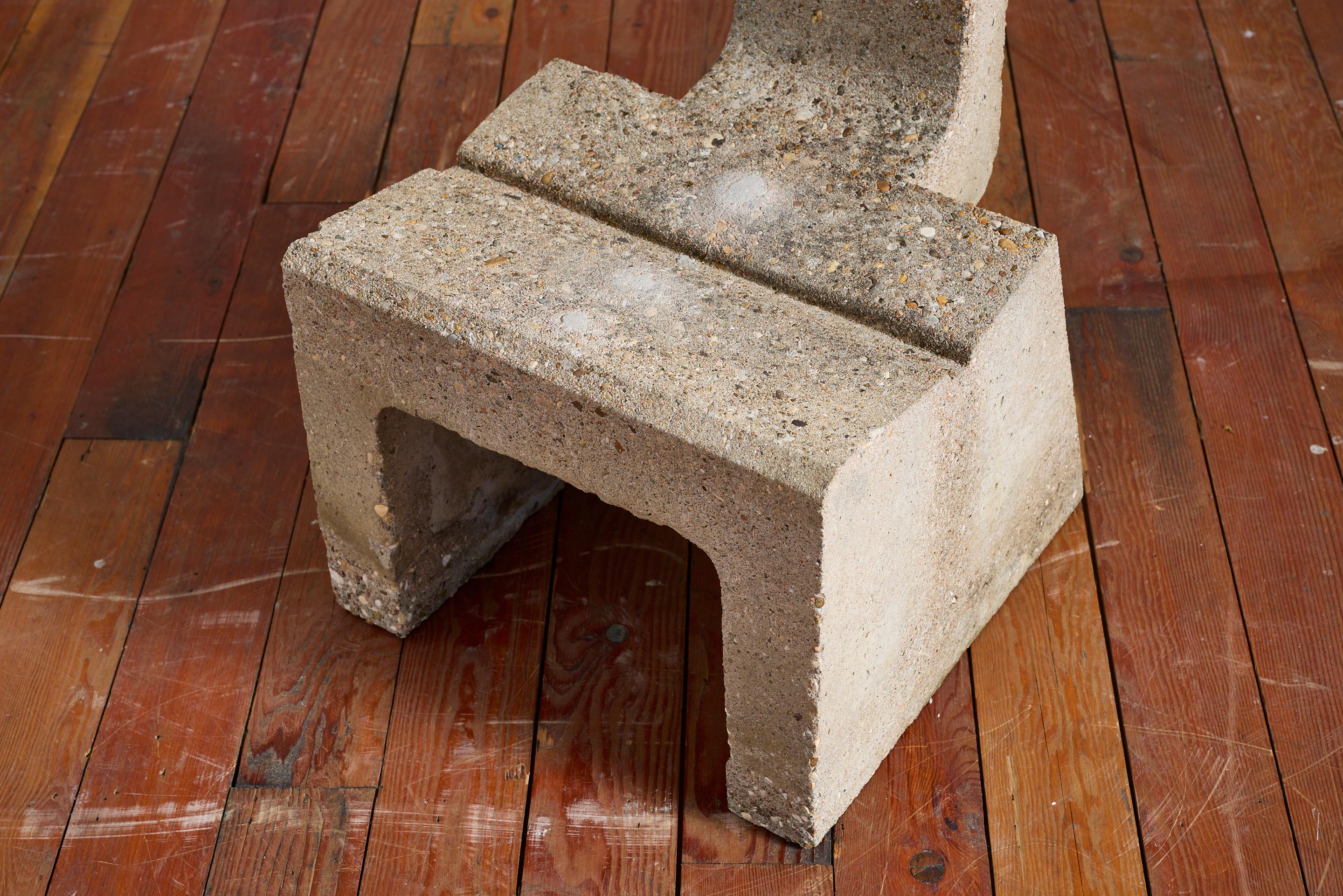 Vintage Sculptural Concrete Chair For Sale 6