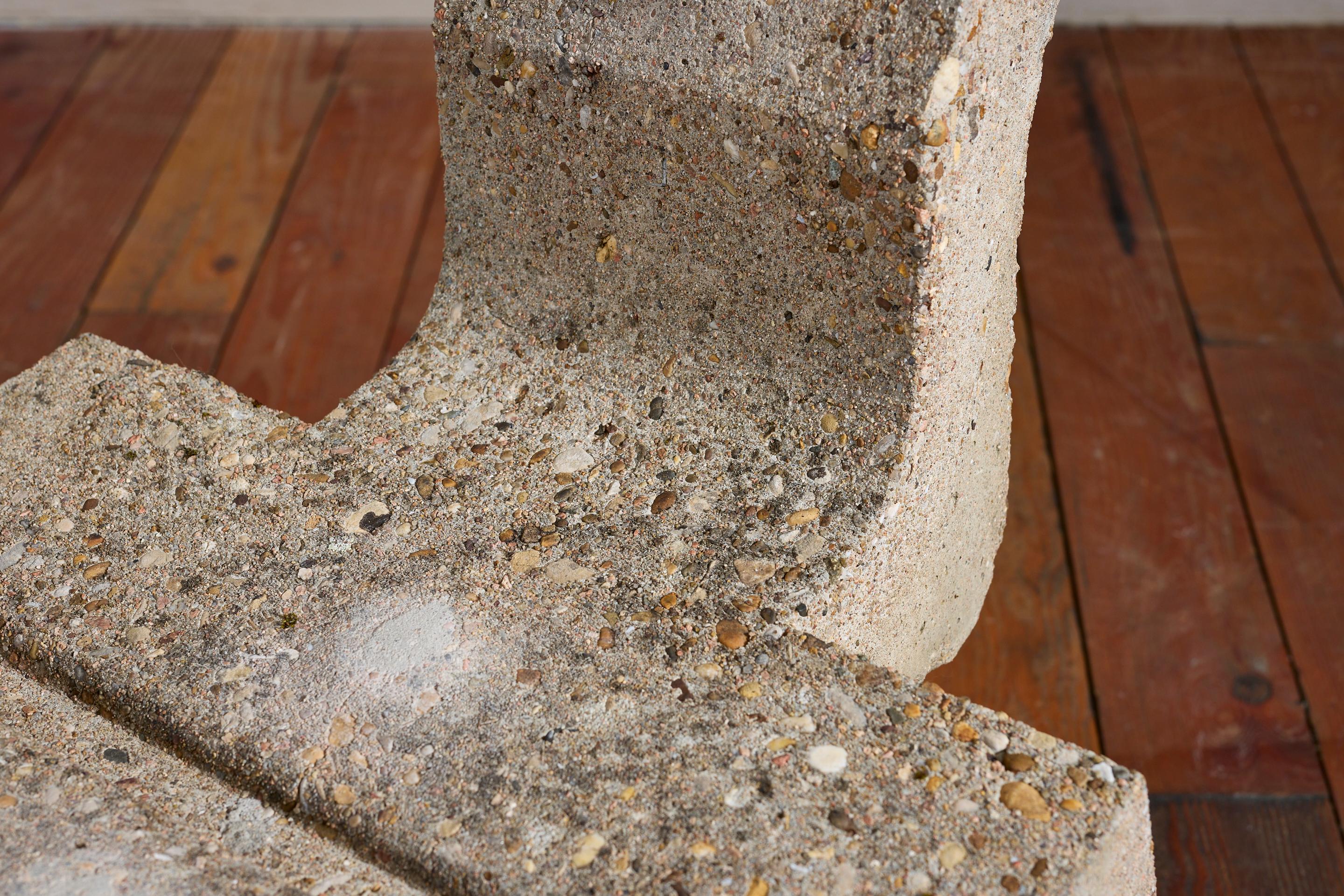 Vintage Sculptural Concrete Chair For Sale 7