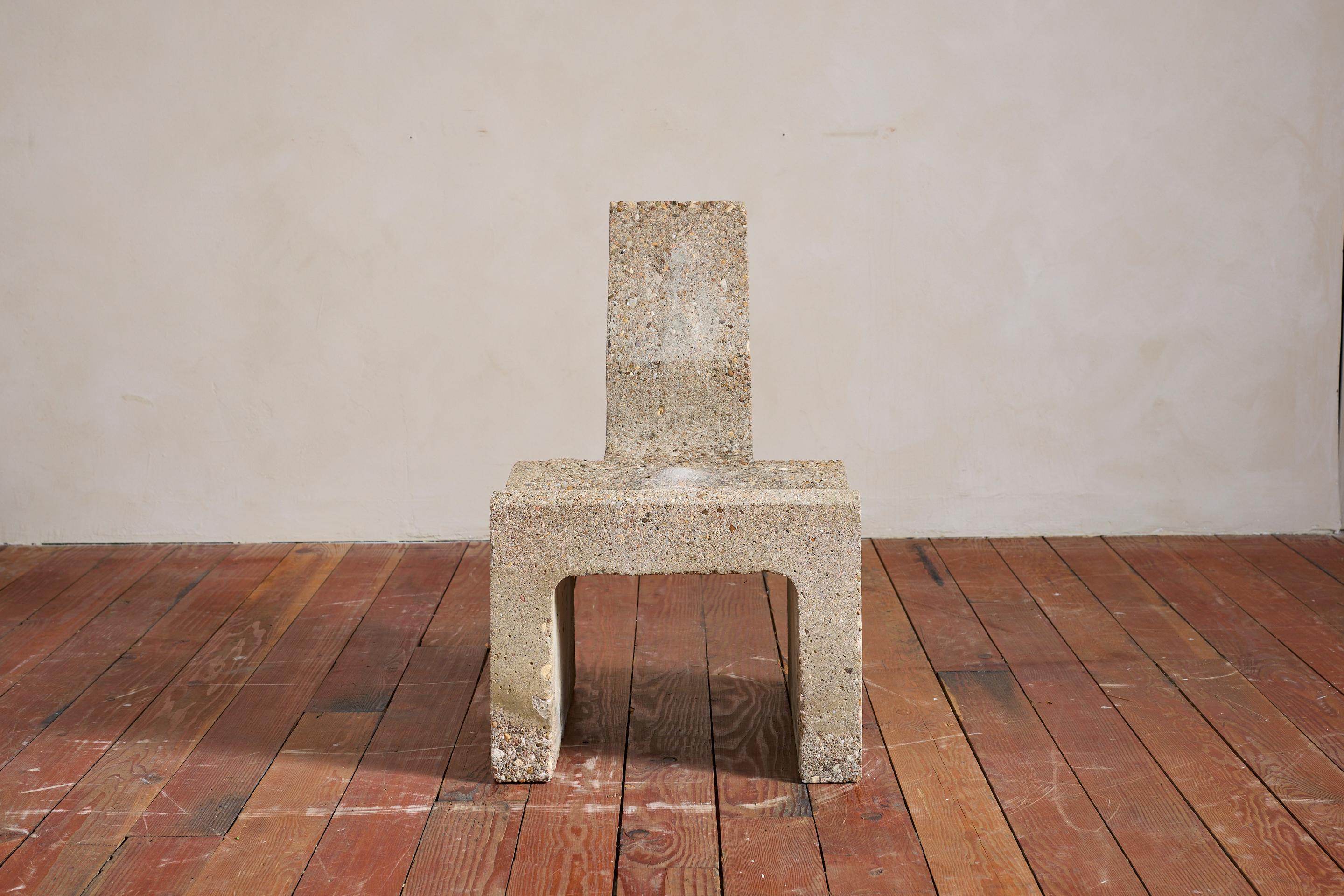 Vintage Sculptural Concrete Chair For Sale 8