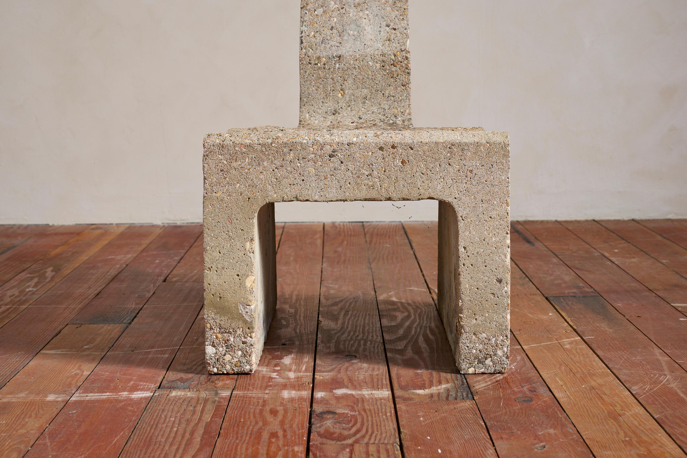 Vintage Sculptural Concrete Chair For Sale 9