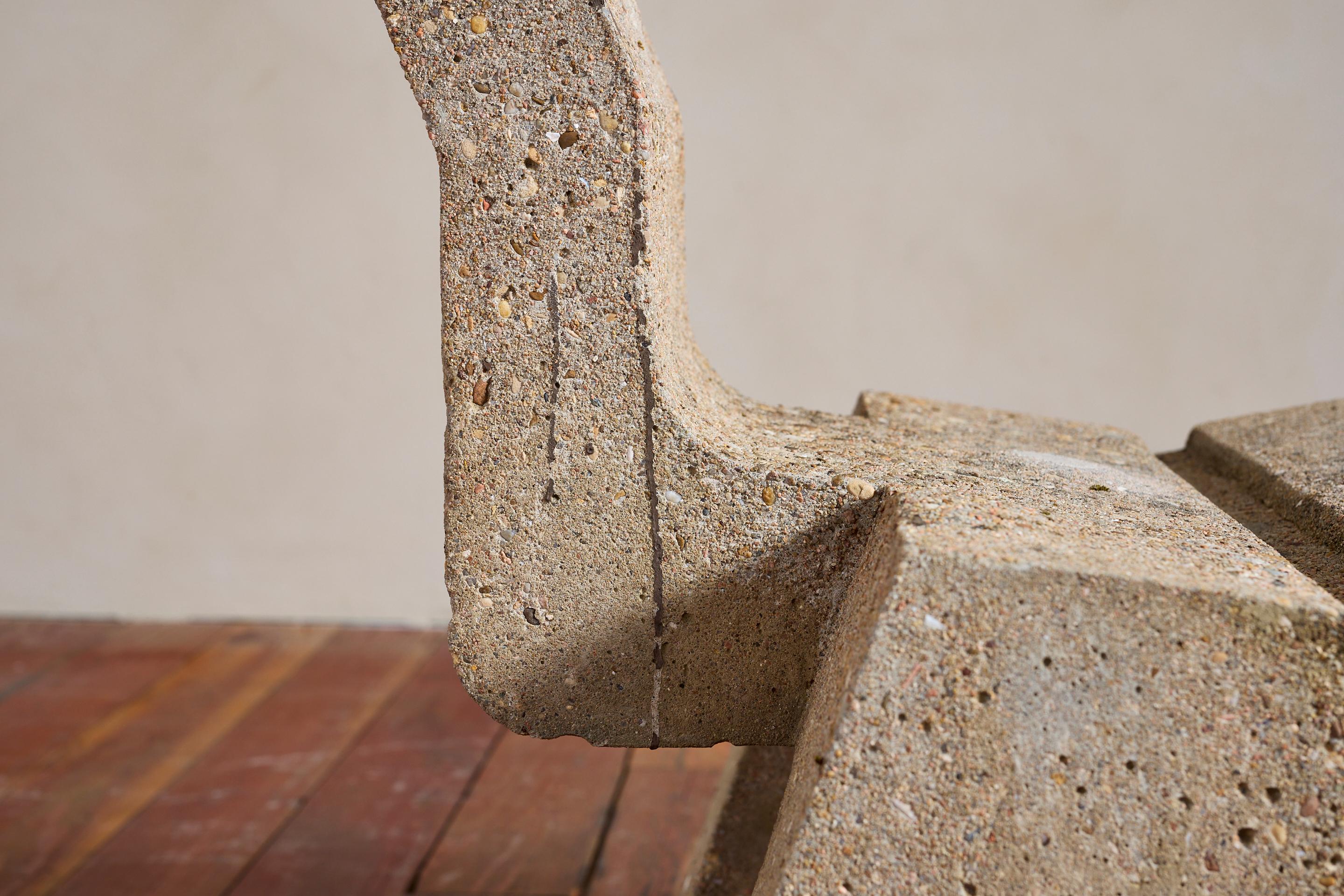 Vintage Sculptural Concrete Chair For Sale 13