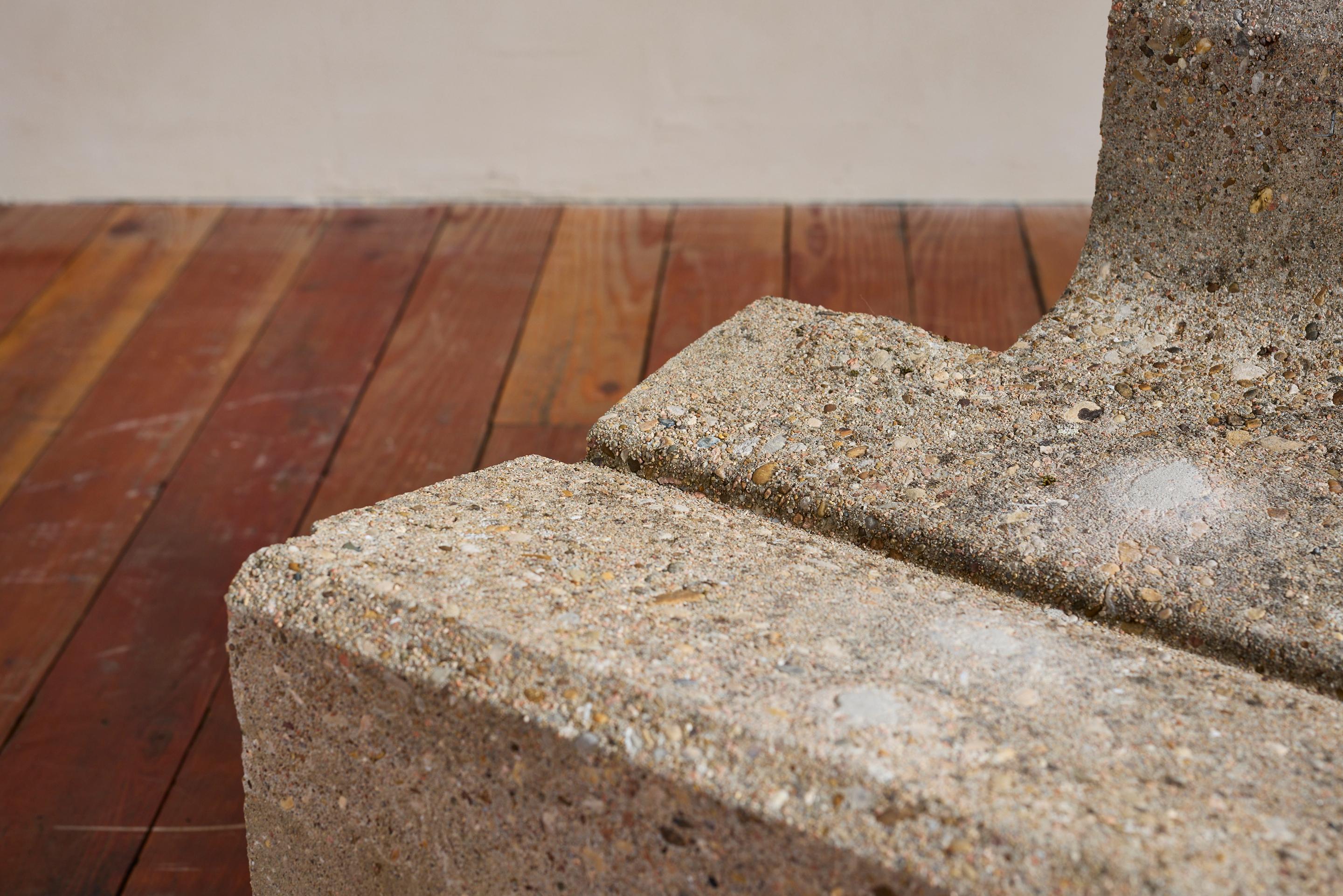 Vintage Sculptural Concrete Chair For Sale 2