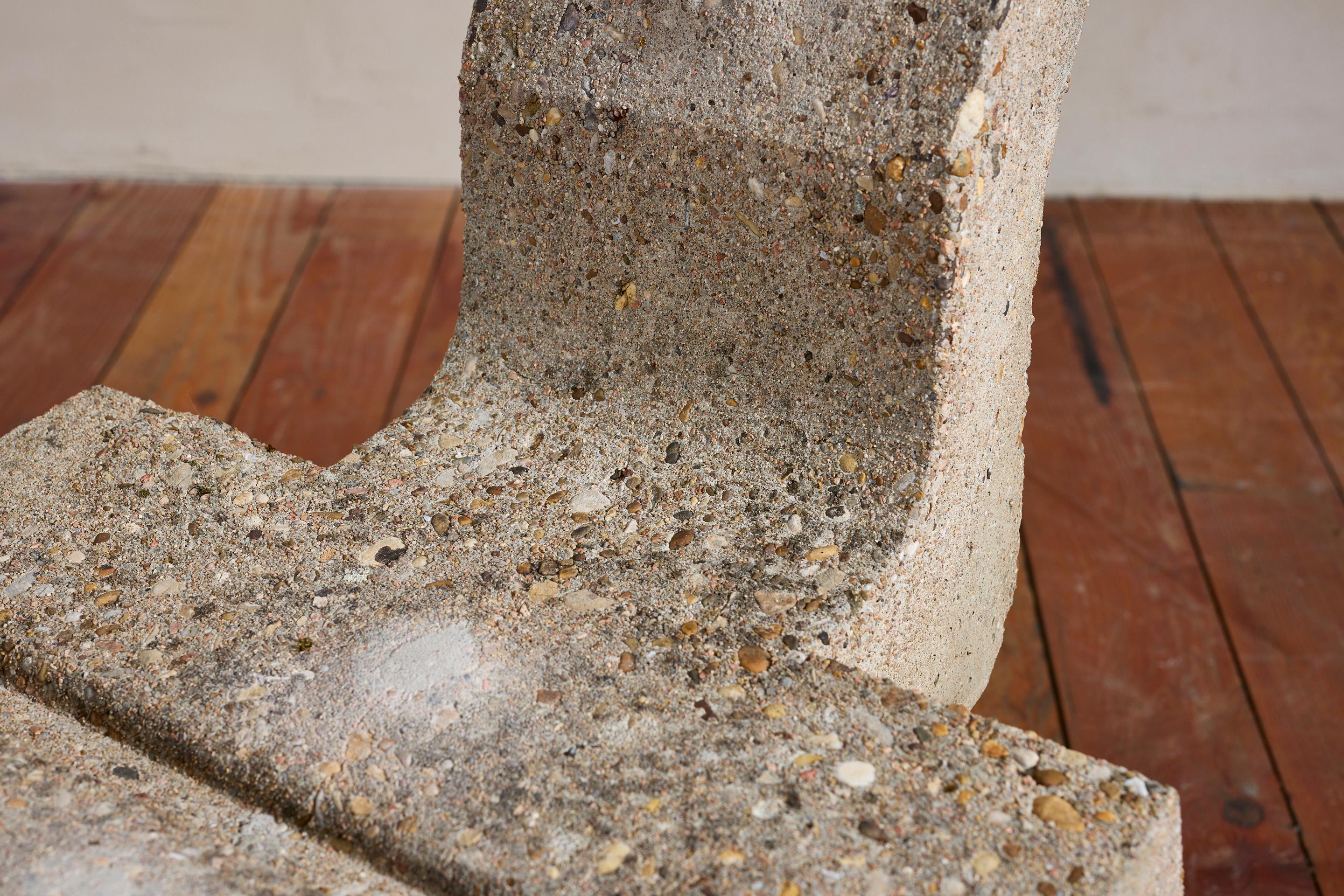 Vintage Sculptural Concrete Chair For Sale 4