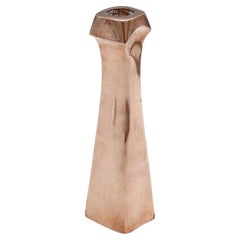 Vintage Sculptural Copper Candle Holder - 1980s