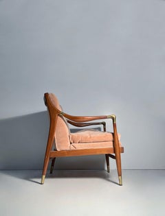 Vintage Sculptural Danish Modern Style Lounge Chair By Jamestown Royal