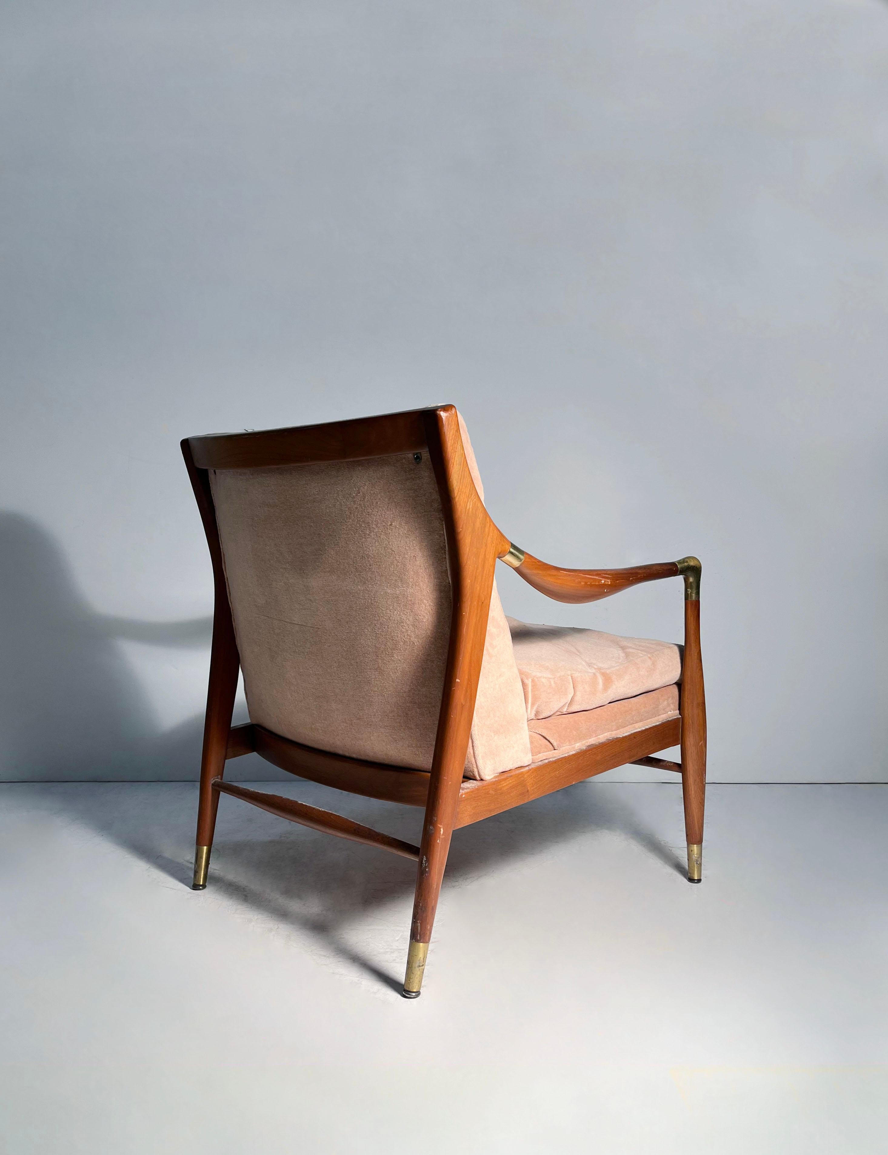 Américain Chaise longue sculpturale de style moderne danois par Jamestown Royal en vente