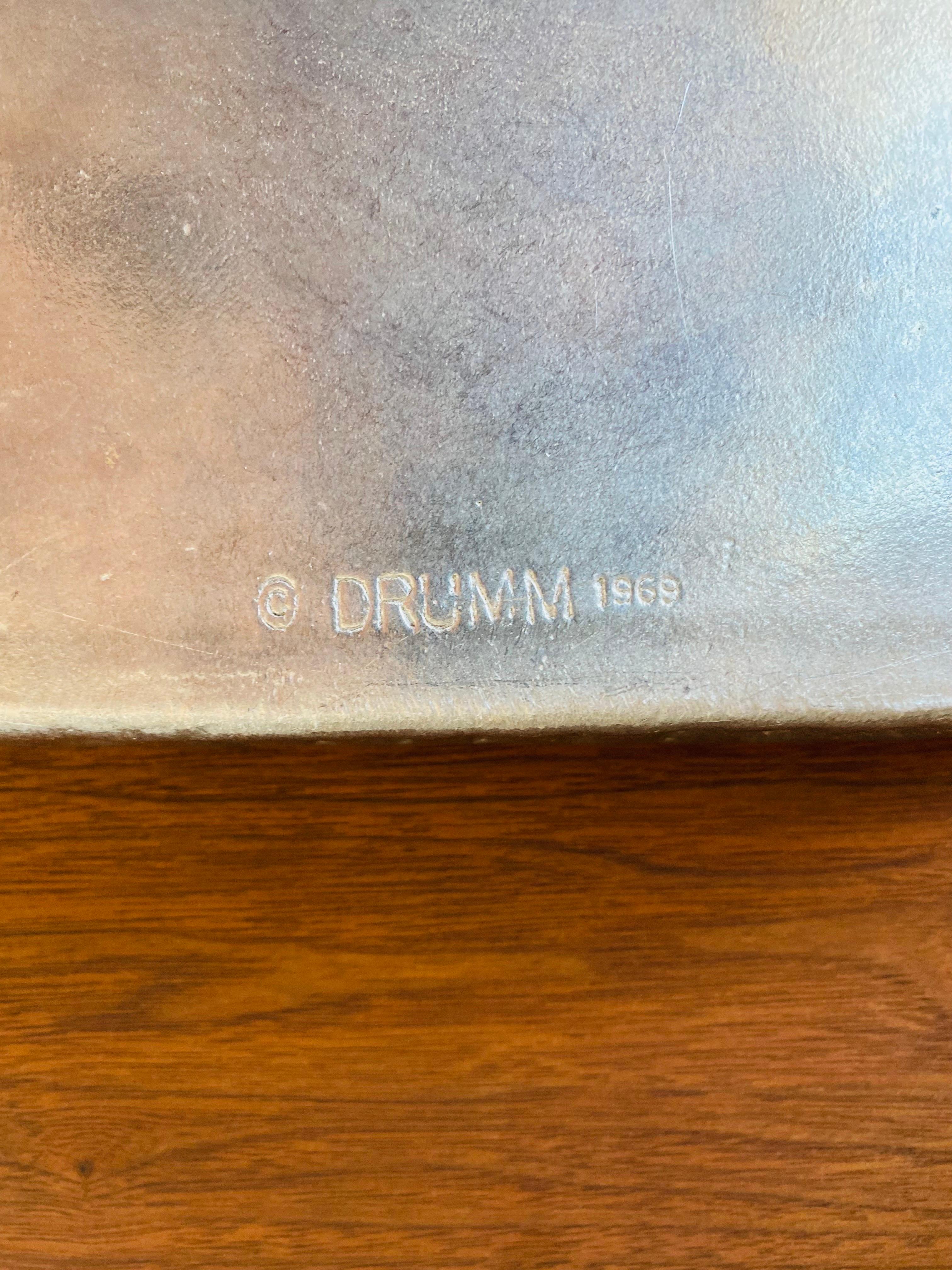 Sopera escultórica vintage de aluminio Donald Drumm, moderna de mediados de siglo Moderno de mediados de siglo en venta
