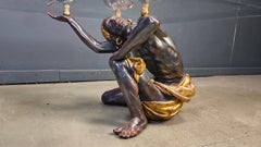 Vintage sculptural figure coffee table, 1960s