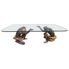 Vintage sculptural figure coffee table, 1960s
