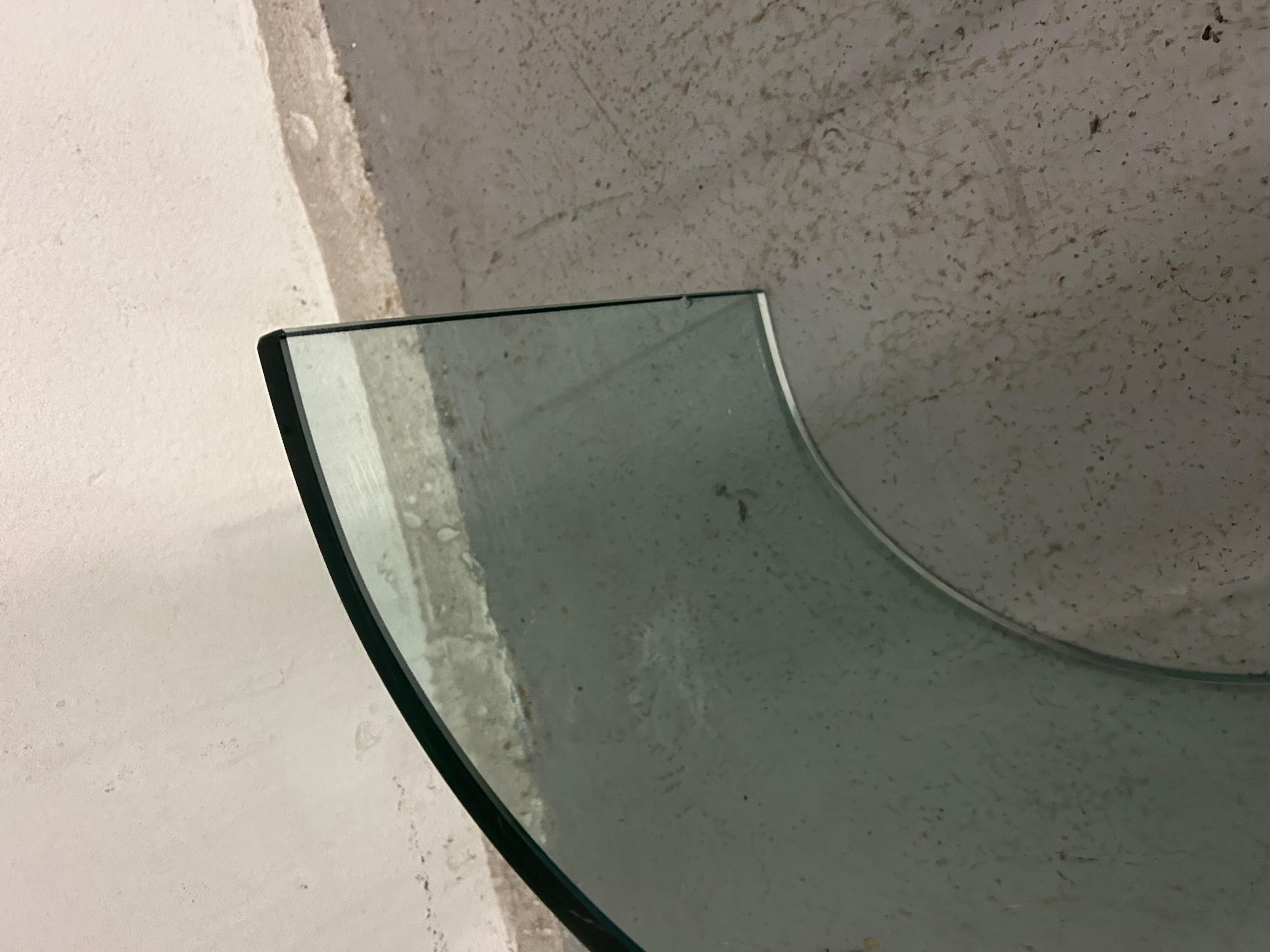 Vintage Sculptural Glass Coffee Table 5