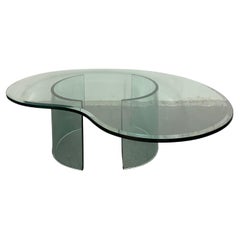 Vintage Sculptural Glass Coffee Table