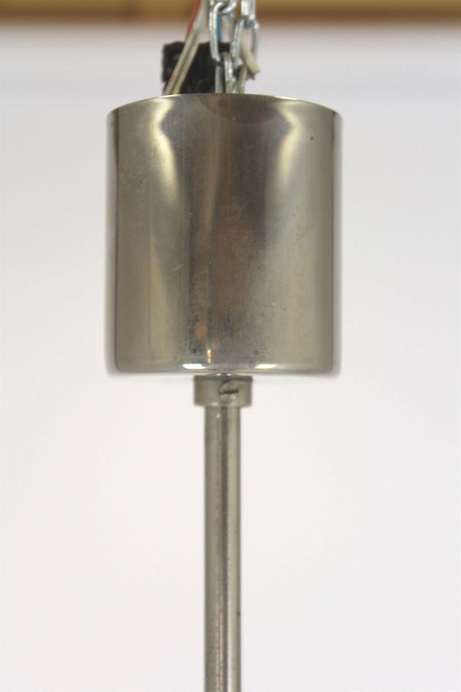 Lampada a sospensione scultorea in vetro vintage attribuita a Kamenický Šenov, anni '70 in vendita 6