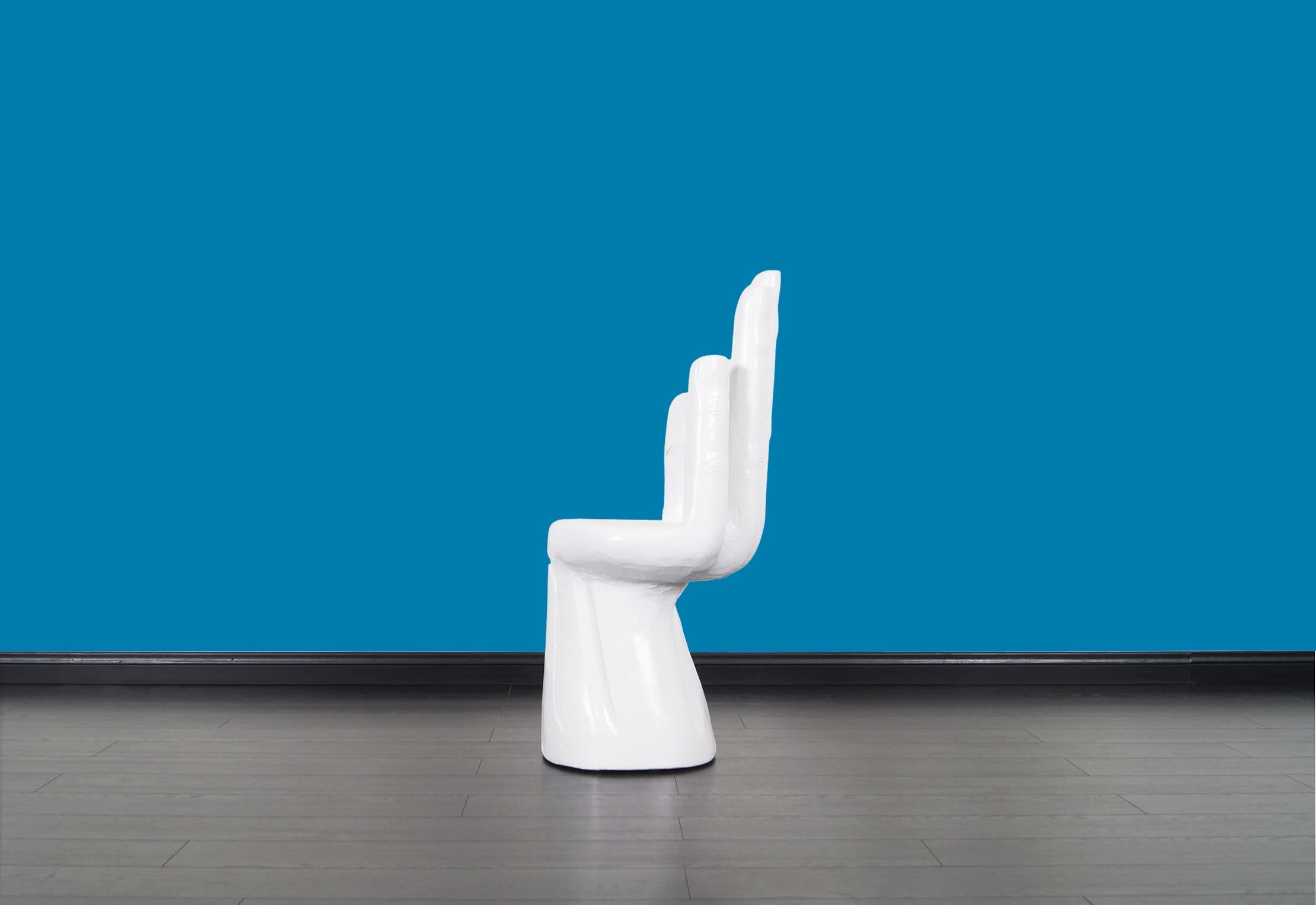 Vintage Sculptural Hand Chair After Pedro Friedeberg 1
