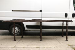 Vintage Sculptural Large Display Metal Table