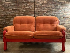 Vintage Sculptural Loveseat, Netherlands, 1970s