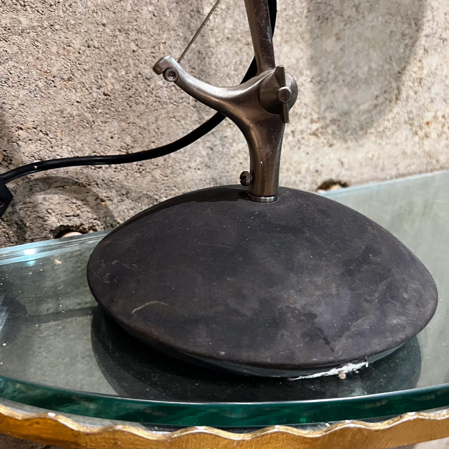 Metal Vintage Sculptural Modern Office Desk Lamp Black Tensor For Sale