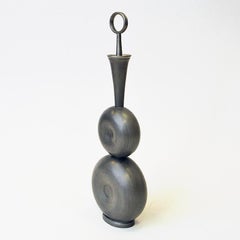 Vintage Sculptural Pewter Vase or Decanter by Gunnar Havstad, Norway 1950s