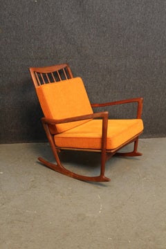 Vintage Sculptural Rocking Chair by Ib Kofod-Larsen for Selig Denmark