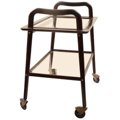 Vintage Sculptural Serving Cart by Ico Parisi for De Baggis, circa 1956