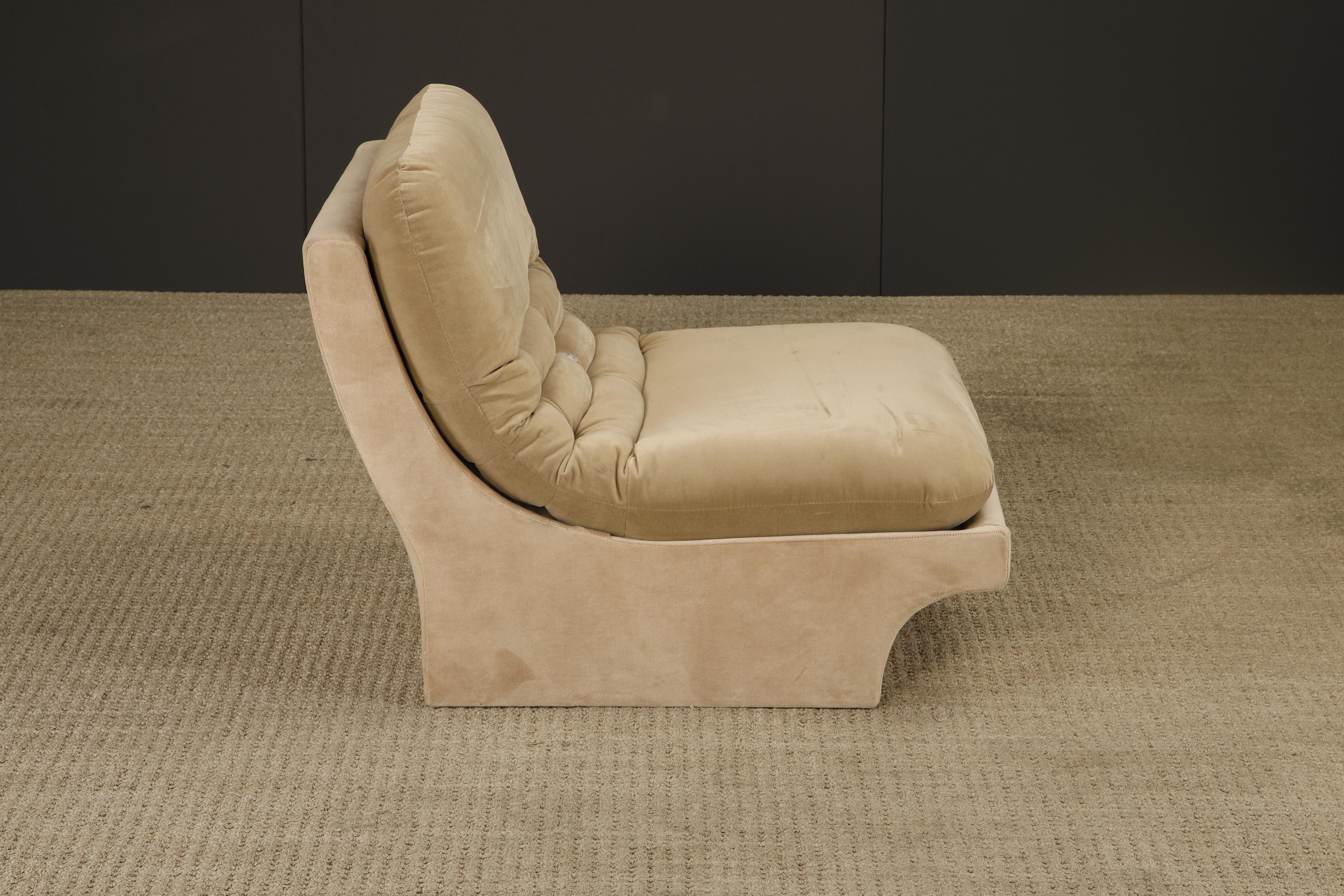 Chaise sculpturale vintage en forme de pantoufle par Carsons, style Vladimir Kagan, années 1980 en vente 3