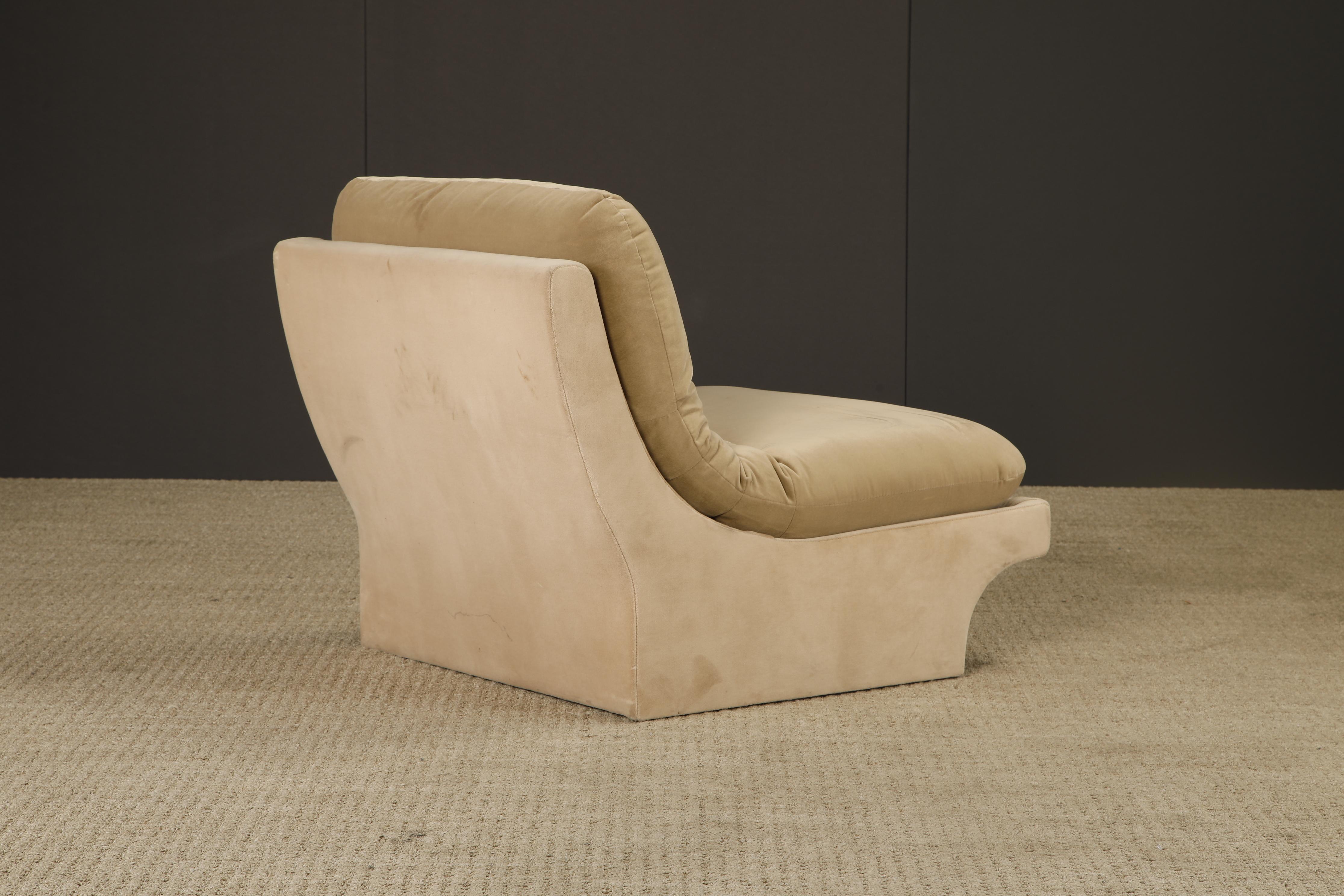 Chaise sculpturale vintage en forme de pantoufle par Carsons, style Vladimir Kagan, années 1980 en vente 4