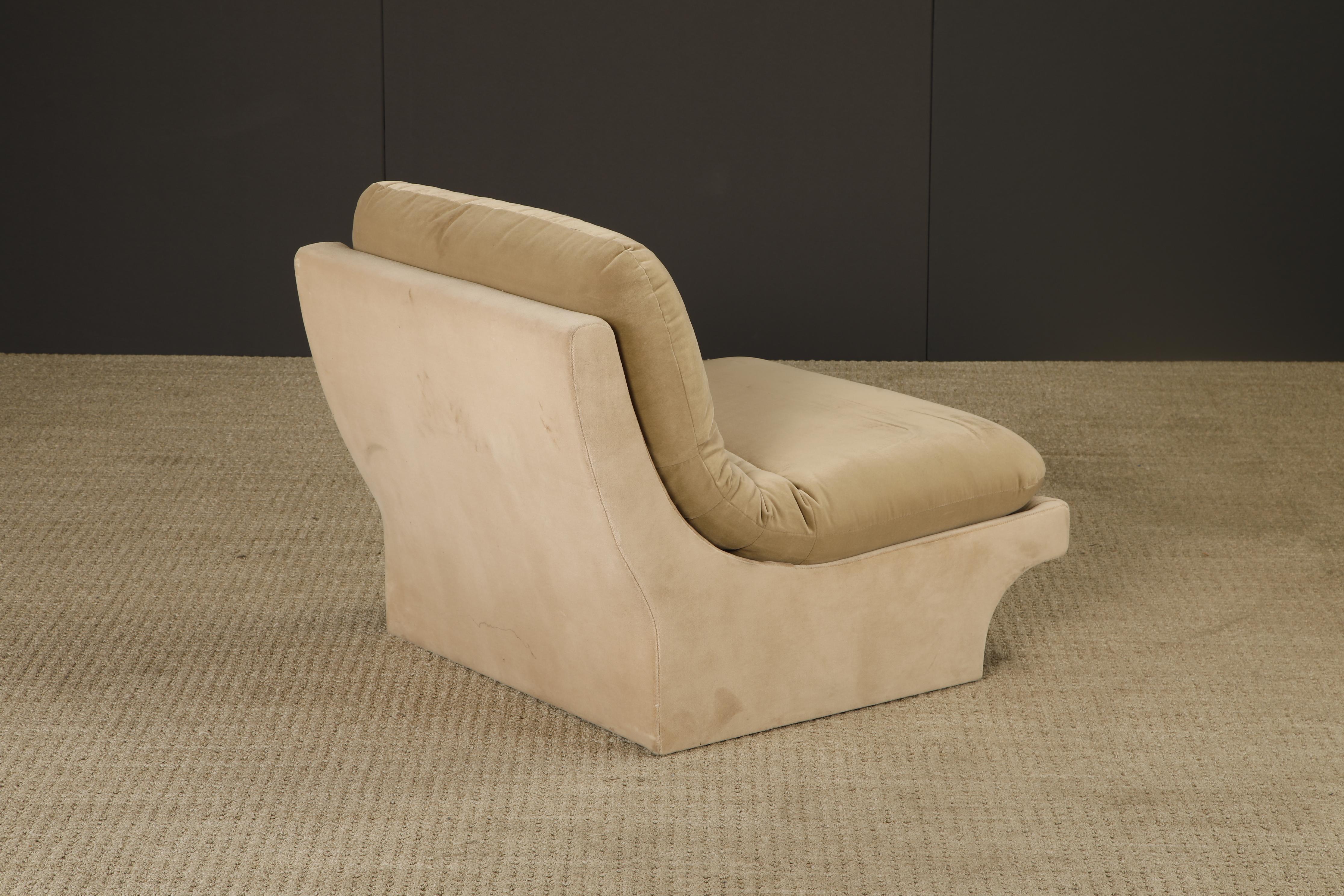Chaise sculpturale vintage en forme de pantoufle par Carsons, style Vladimir Kagan, années 1980 en vente 5