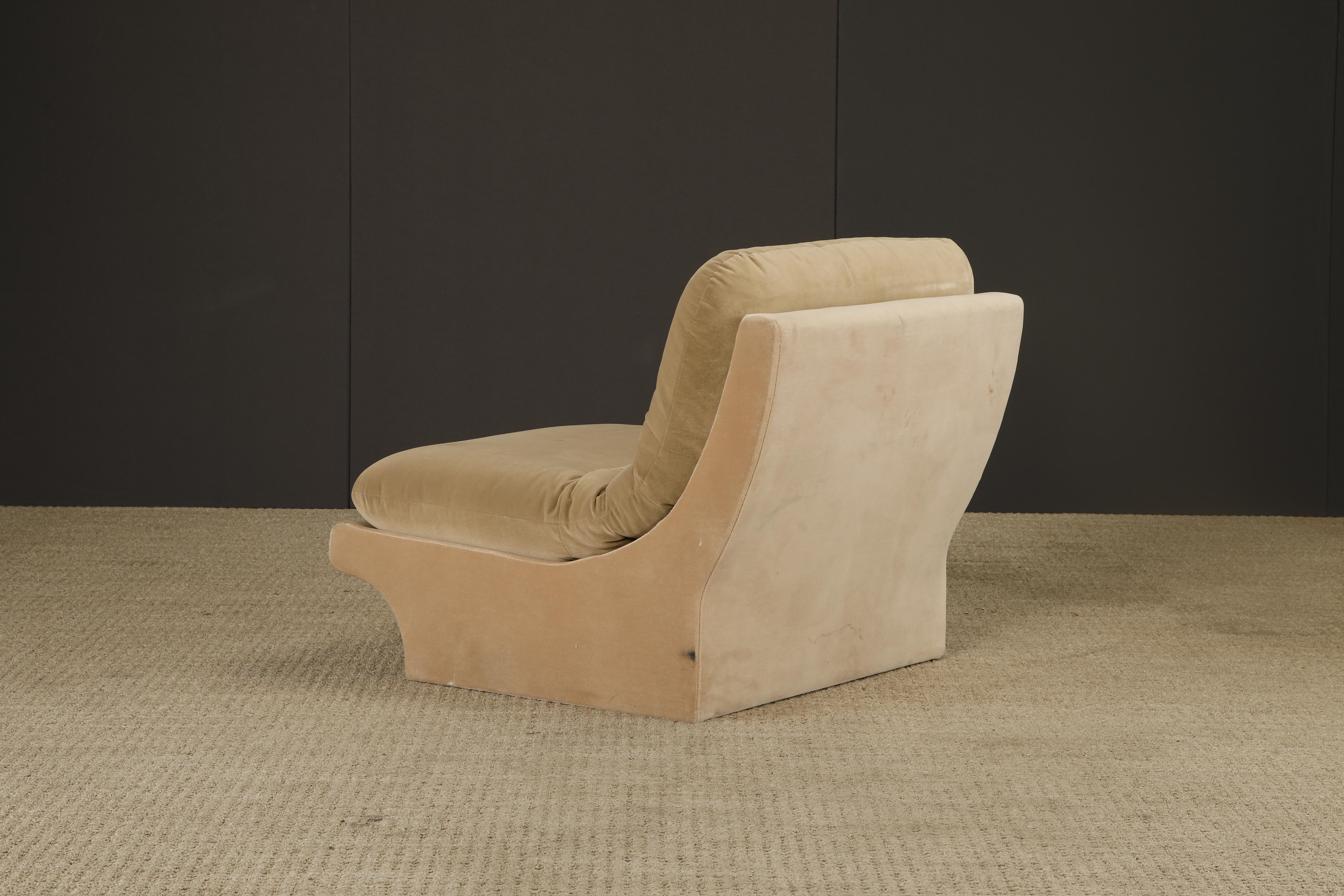 Chaise sculpturale vintage en forme de pantoufle par Carsons, style Vladimir Kagan, années 1980 en vente 7