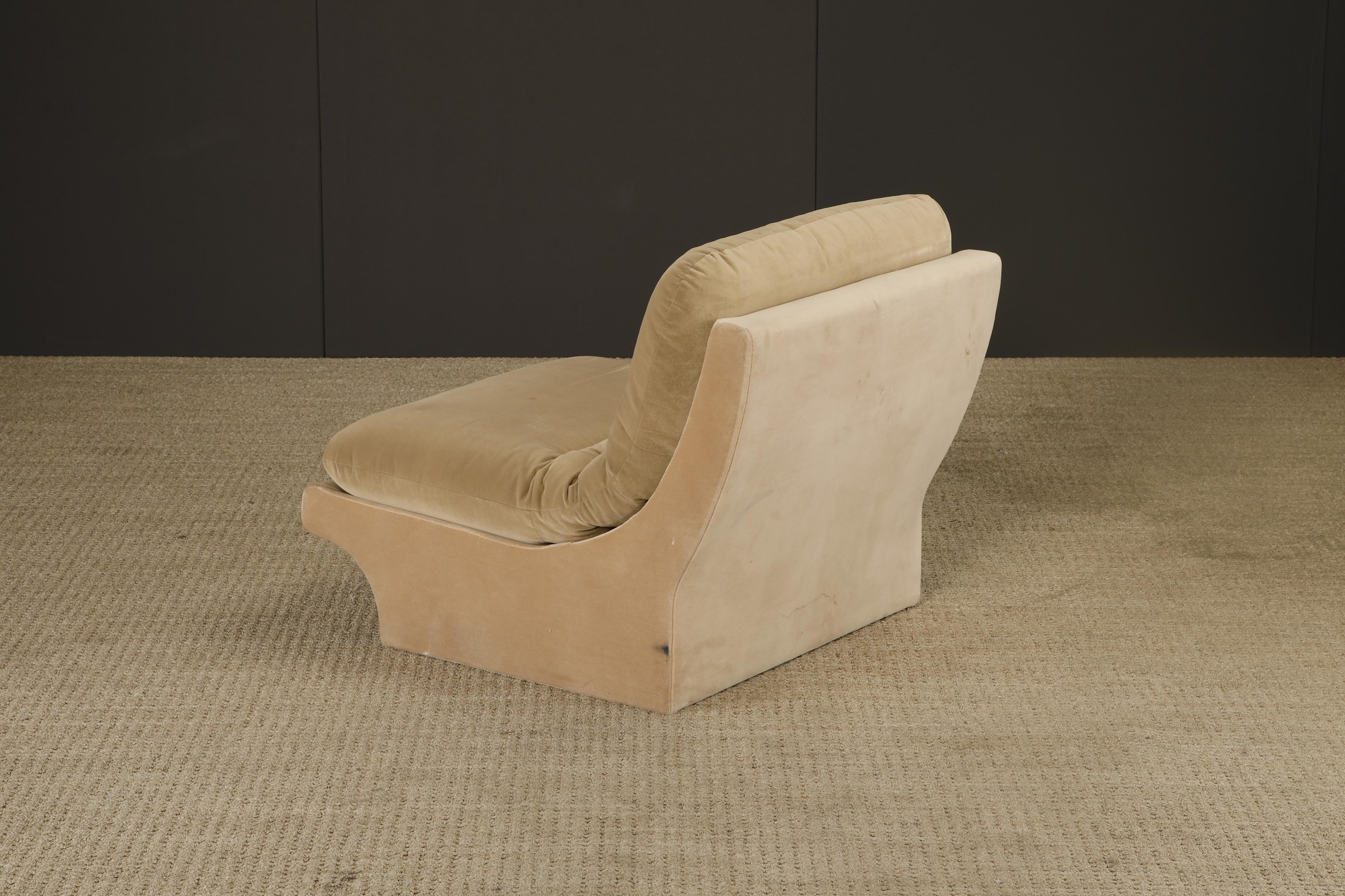 Chaise sculpturale vintage en forme de pantoufle par Carsons, style Vladimir Kagan, années 1980 en vente 8