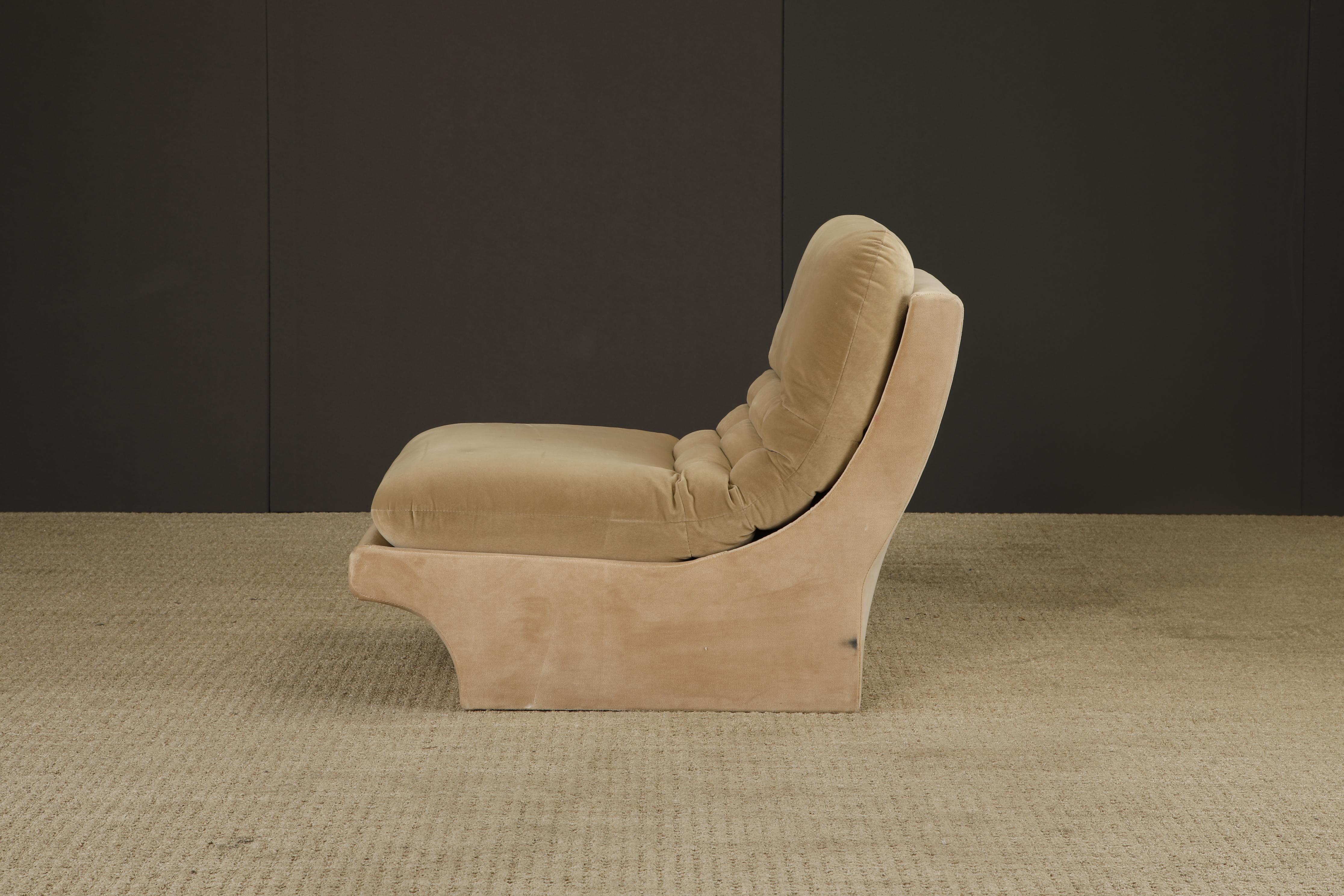 Chaise sculpturale vintage en forme de pantoufle par Carsons, style Vladimir Kagan, années 1980 en vente 9