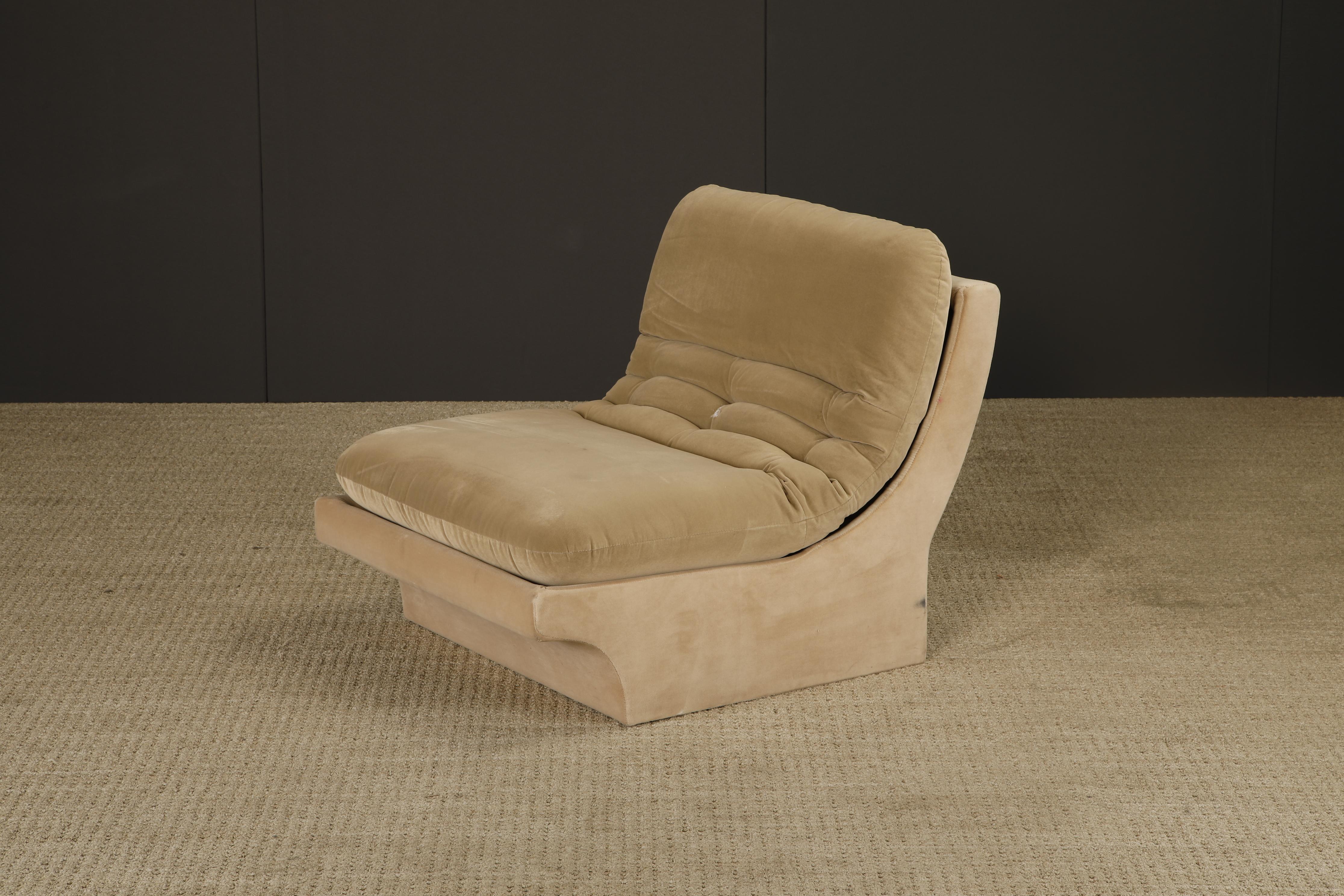 Chaise sculpturale vintage en forme de pantoufle par Carsons, style Vladimir Kagan, années 1980 en vente 11