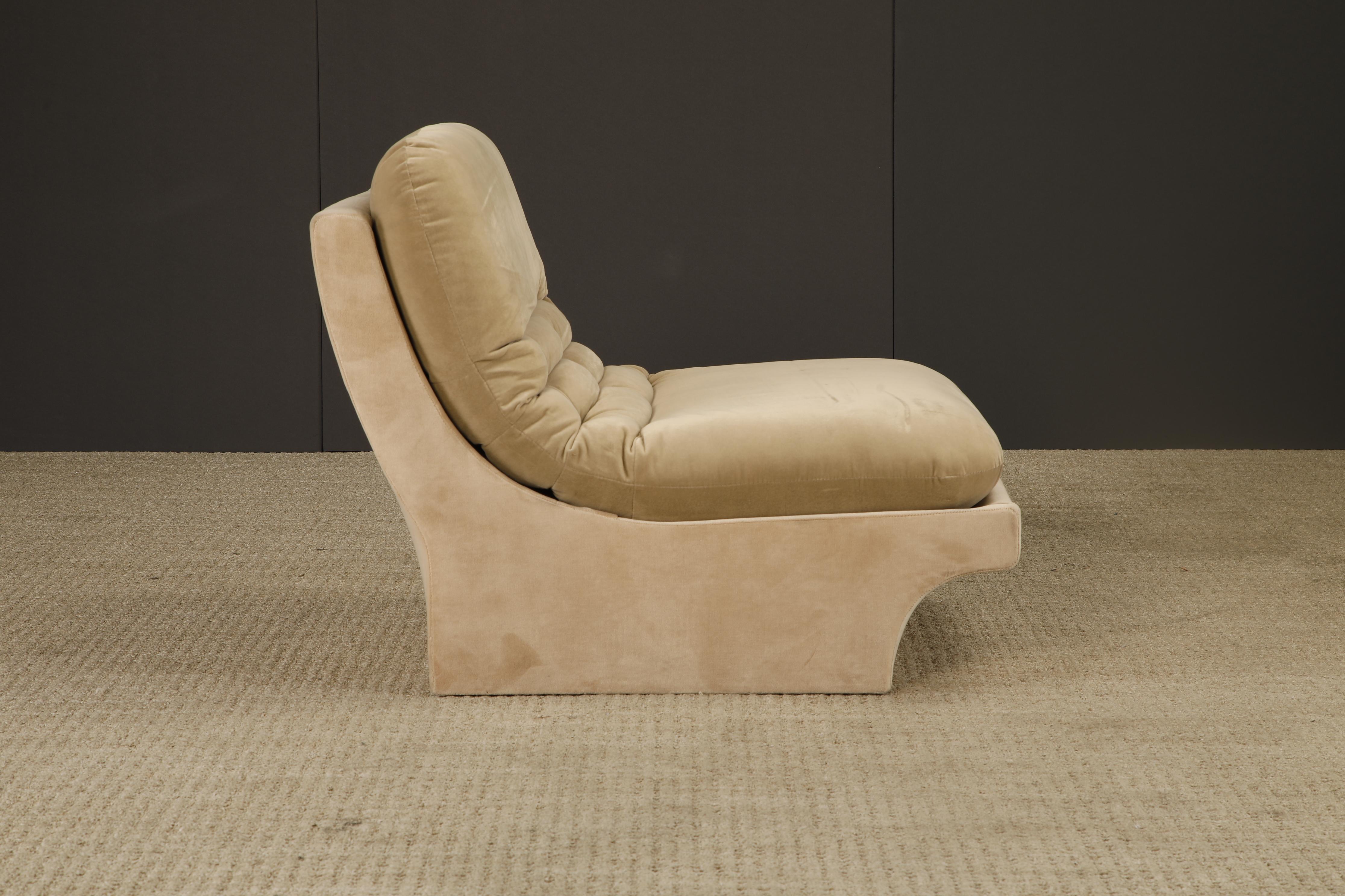 Chaise sculpturale vintage en forme de pantoufle par Carsons, style Vladimir Kagan, années 1980 en vente 2