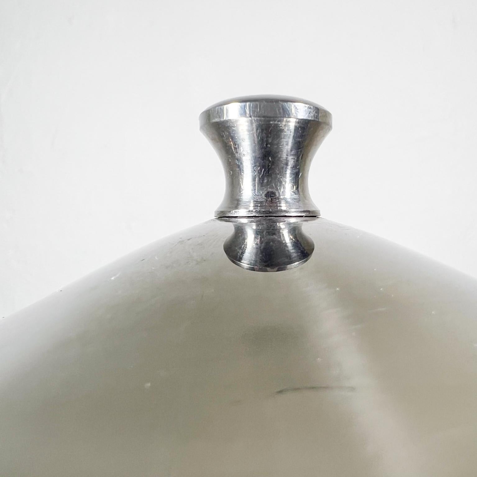 Vintage Sculptural Stainless-Steel Personal Tea Pot Pitcher 4