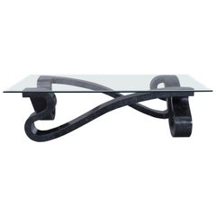 Vintage Sculptural Tessellated Stone Coffee Table by Maitland Smith