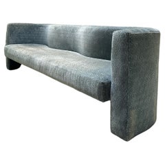 Vintage Sculptural Velvet Sofa