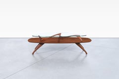 Vintage Sculptural Walnut Coffee Table